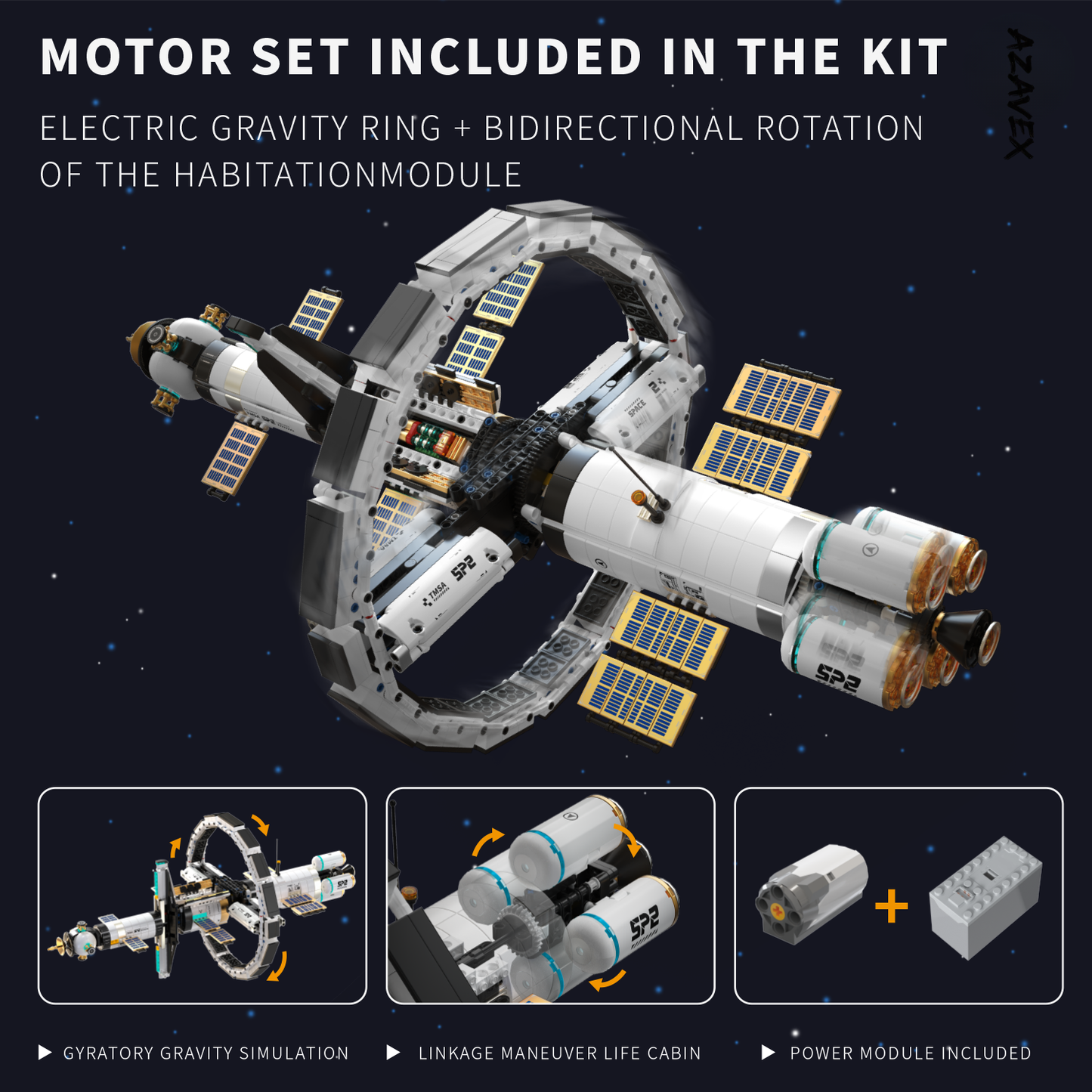 2221PCS International Space Station Building Kit