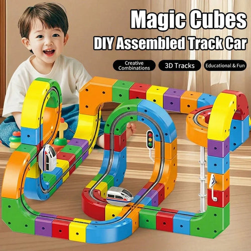 Magnetic Gravity Racer STEM Track Building Set