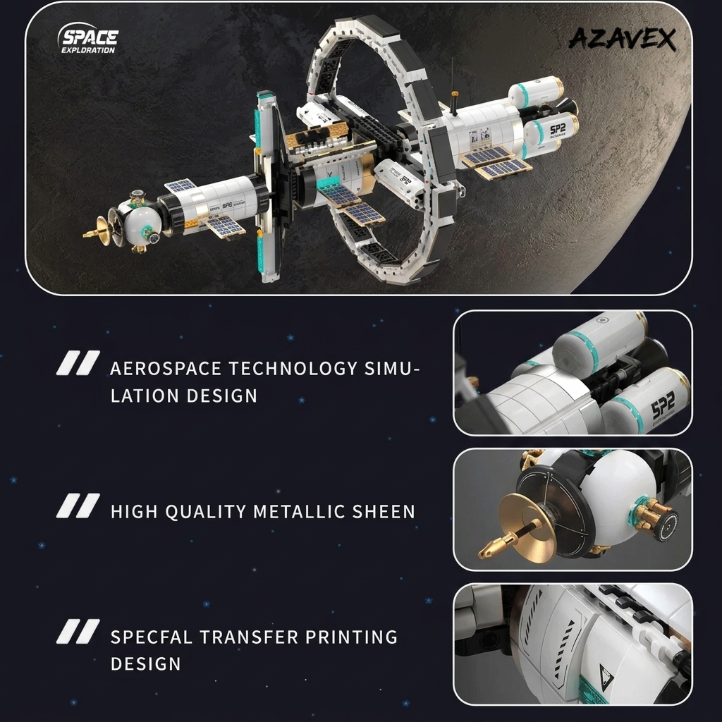 2221PCS International Space Station Building Kit
