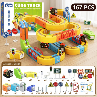 Magnetic Gravity Racer STEM Track Building Set