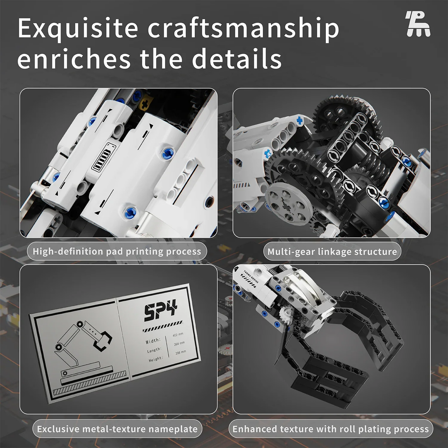 784PCS Motorized Robotic Arm Building Set