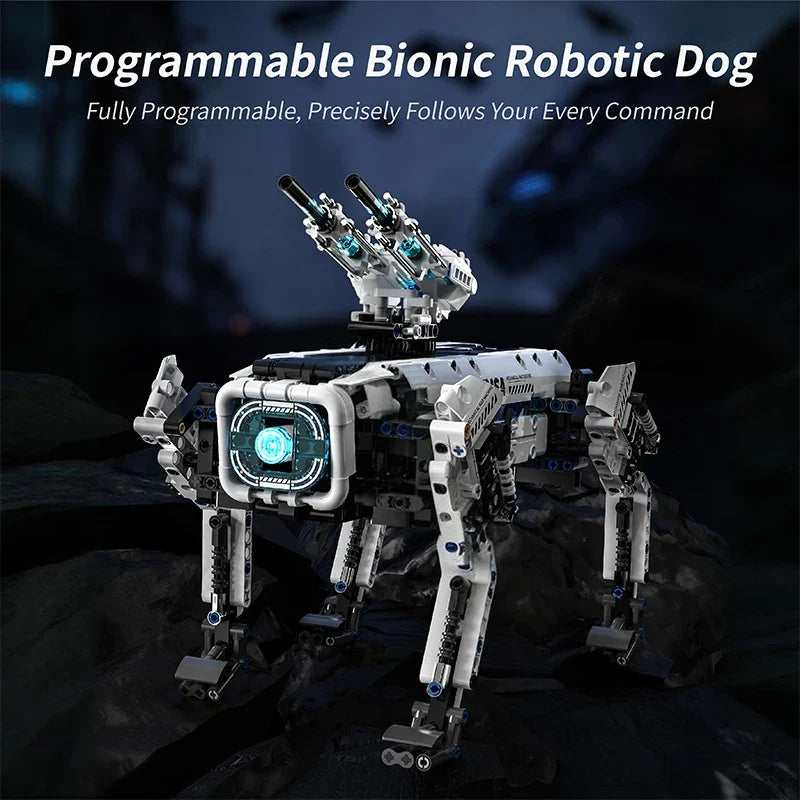 1163PCS Programmable Robotic Dog Building Set