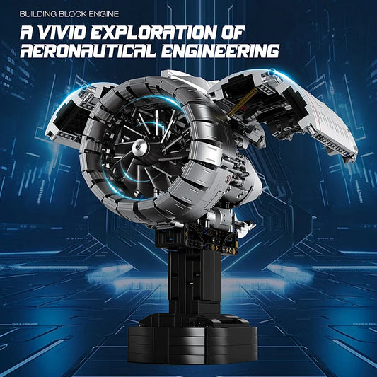 1786PCS Jet Turbofan Engine Building Set
