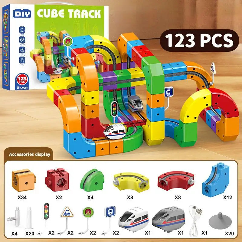 Magnetic Gravity Racer STEM Track Building Set