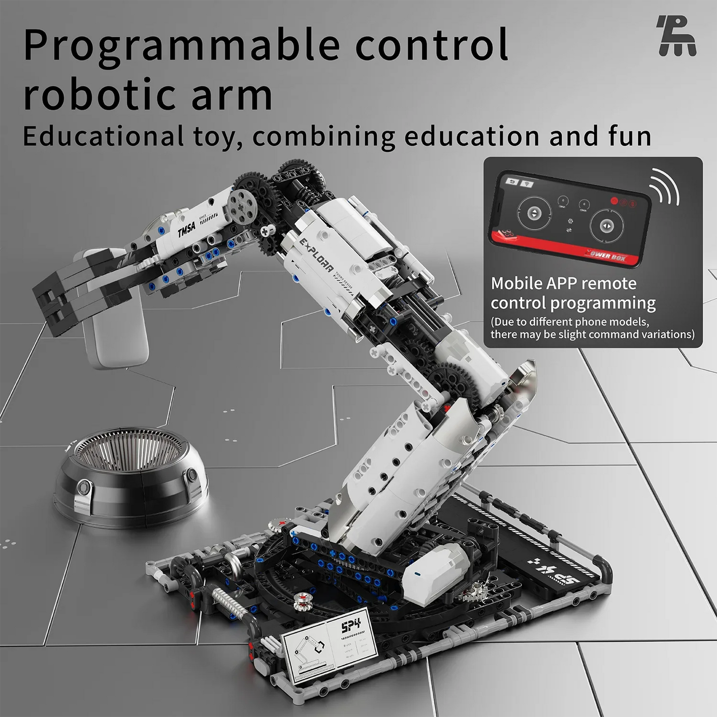 784PCS Motorized Robotic Arm Building Set