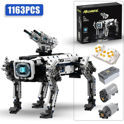 1163PCS Programmable Robotic Dog Building Set