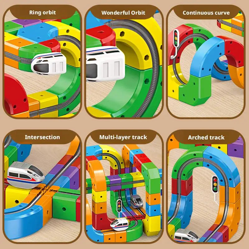 Magnetic Gravity Racer STEM Track Building Set