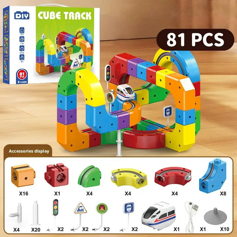 Magnetic Gravity Racer STEM Track Building Set