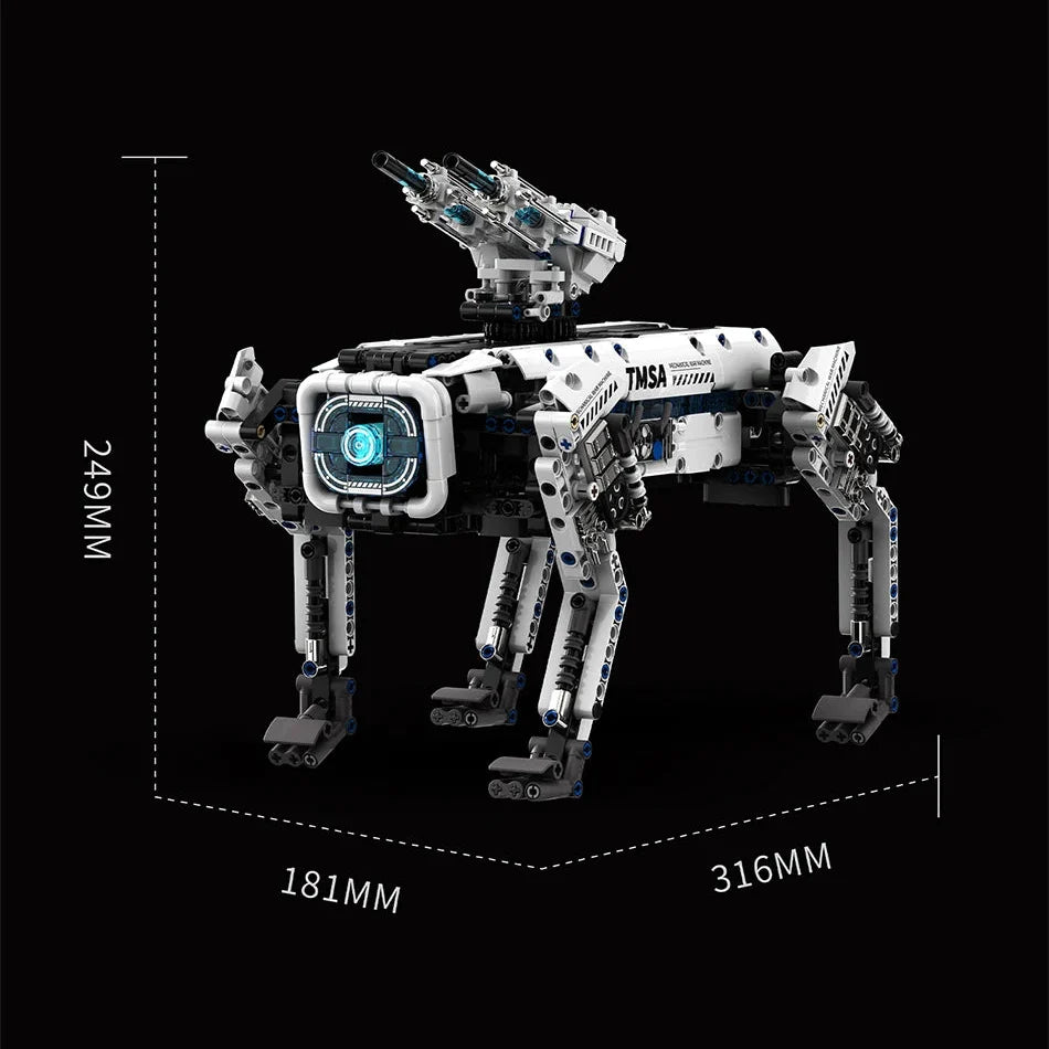 1163PCS Programmable Robotic Dog Building Set