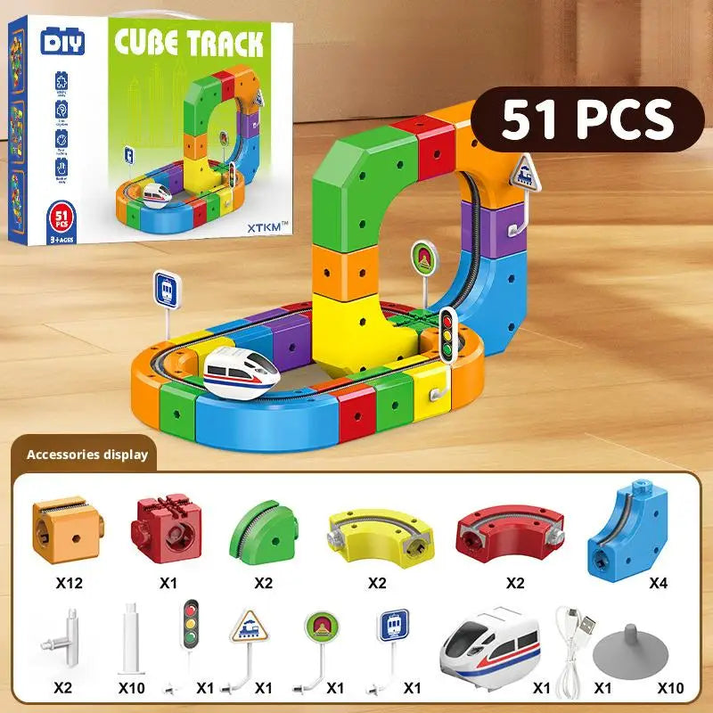 Magnetic Gravity Racer STEM Track Building Set