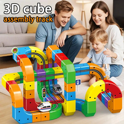 Magnetic Gravity Racer STEM Track Building Set