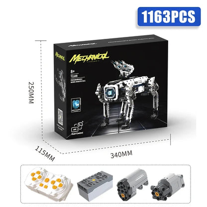 1163PCS Programmable Robotic Dog Building Set